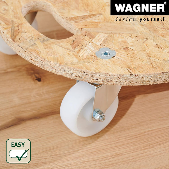 WAGNER Transporthilfe MM 1171 I 38 cm - ideal für Geräte & schwer beladene Kisten I Tragkraft 250 kg