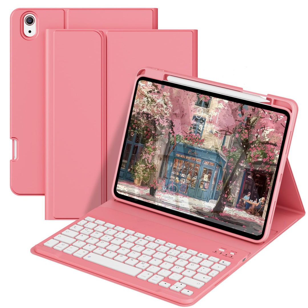Hülle mit Tastatur für iPad 11. Generation (A16) 2025 11 Zoll,iPad 10. Generation 2022 10,9 Zoll, Ma