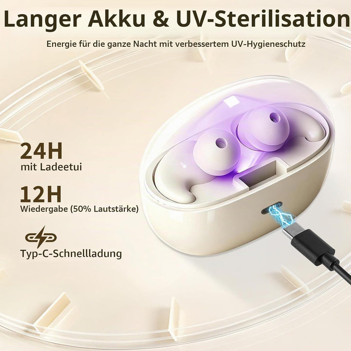 Schlafkopfhörer,2026 Neue Mini-Kabellose schlafkopfhörer seitenschläfer,Bluetooth-6.0-Kopfhörer zum