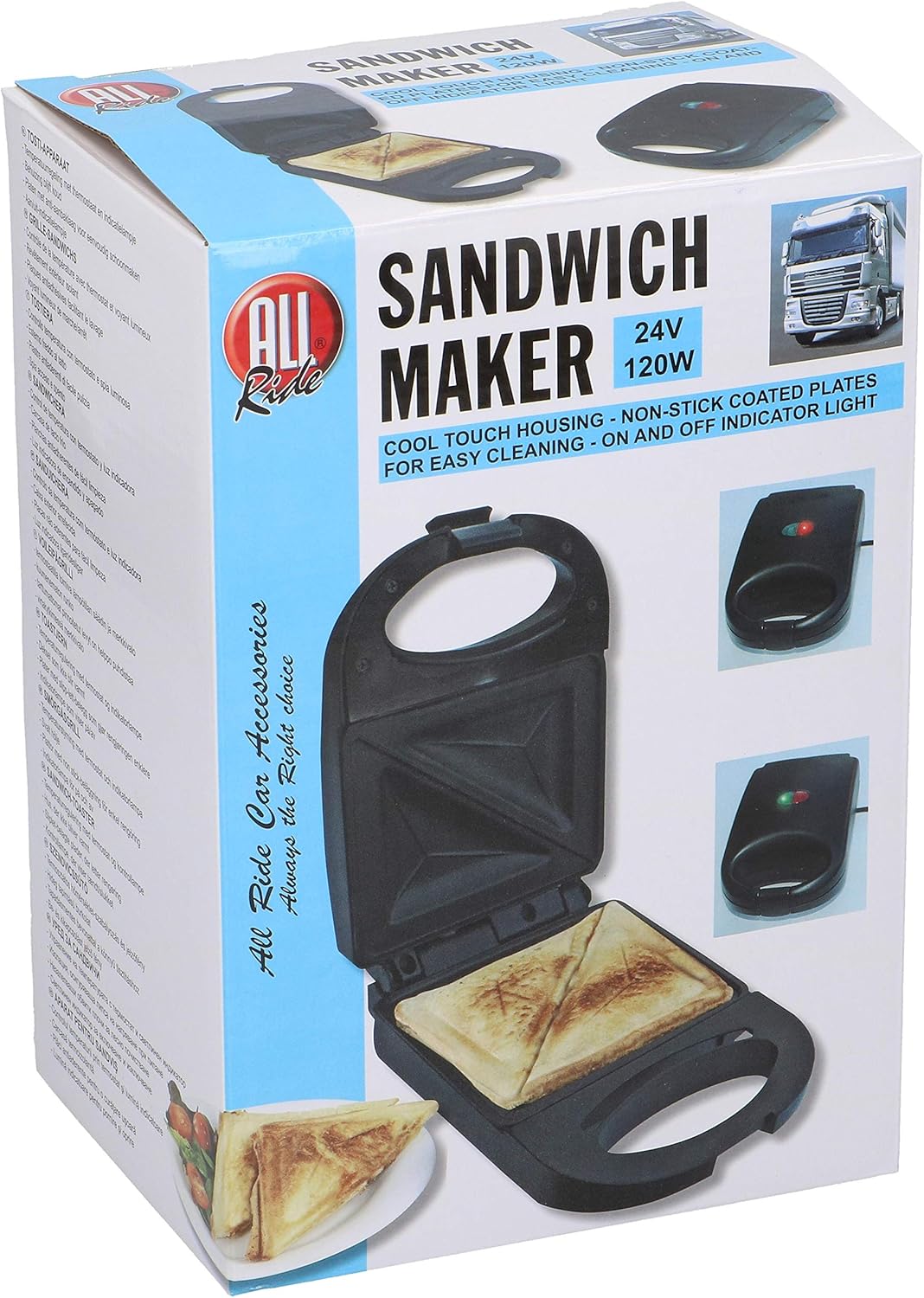 Sandwich Toaster Sandwichtoaster Kontaktgrill Sandwichmaker Sandwich Maker LKW Camping Reise 24V /,