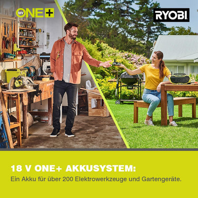 Ryobi 5133004301 R18AG-140S, Grau inkl. 1 x 4,0Ah Akku, Ladegerät & Tasche, inkl. 1 x 4,0Ah Akku, La