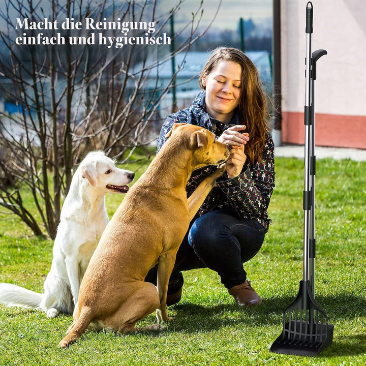 Lifewit Plastik-Hundekotschaufel für den Garten, Leichter tragbarer KOT-Schaufel für mittelgrosse/kl