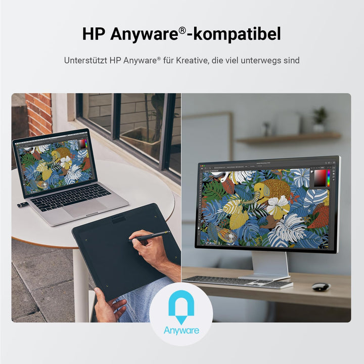 Pen Tablet Medium v2 Professionelles Grafiktablett 12 Zoll für Profi Kreative Zeichentablett mit 2 B