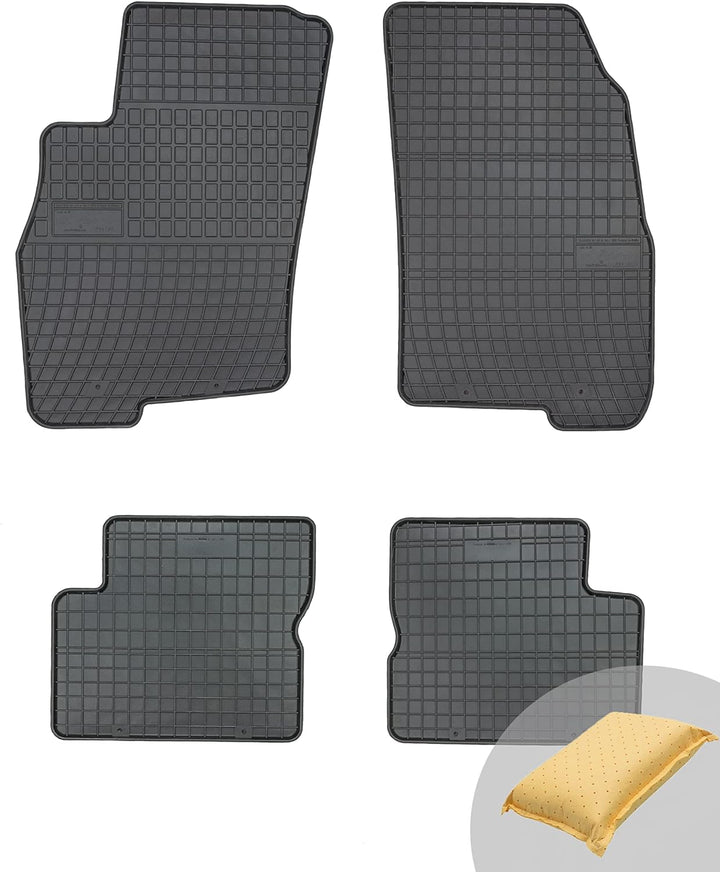 FROGUM EL Toro Gummimatten Ganzjähriges-Set von Autofussmatte Auto Fussmatten für Alfa Romeo MiTo 20