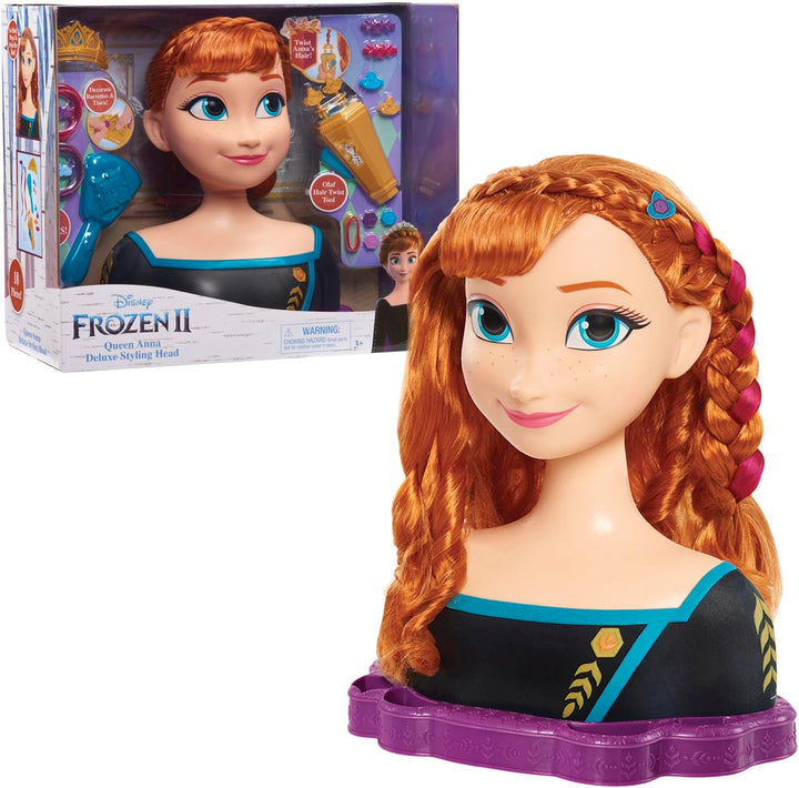 JP Disney Styling Frozen 2 Deluxe Anna Styling Head, FRND7000, Deluxe Anna