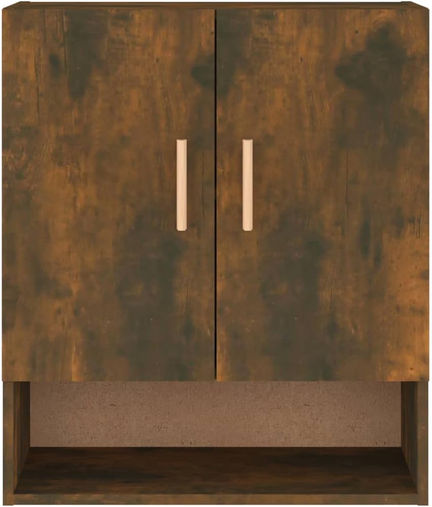 vidaXL Wandschrank Hängeschrank Bücherschrank Mehrzweckschrank Lagerschrank Schrank Wohnzimmer Räuch