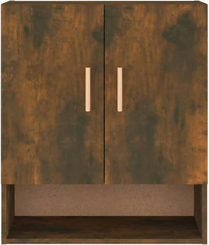 vidaXL Wandschrank Hängeschrank Bücherschrank Mehrzweckschrank Lagerschrank Schrank Wohnzimmer Räuch