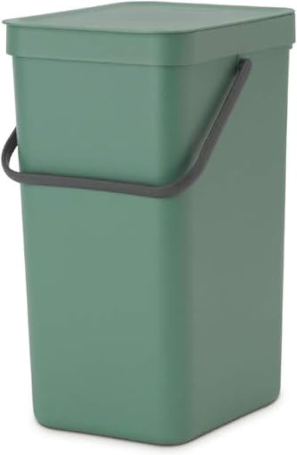 Brabantia 129827 Abfalleimer, Plastik, Tannengrün, (16L) UK Fir Green 16 Liter Mülleimer, Fir Green