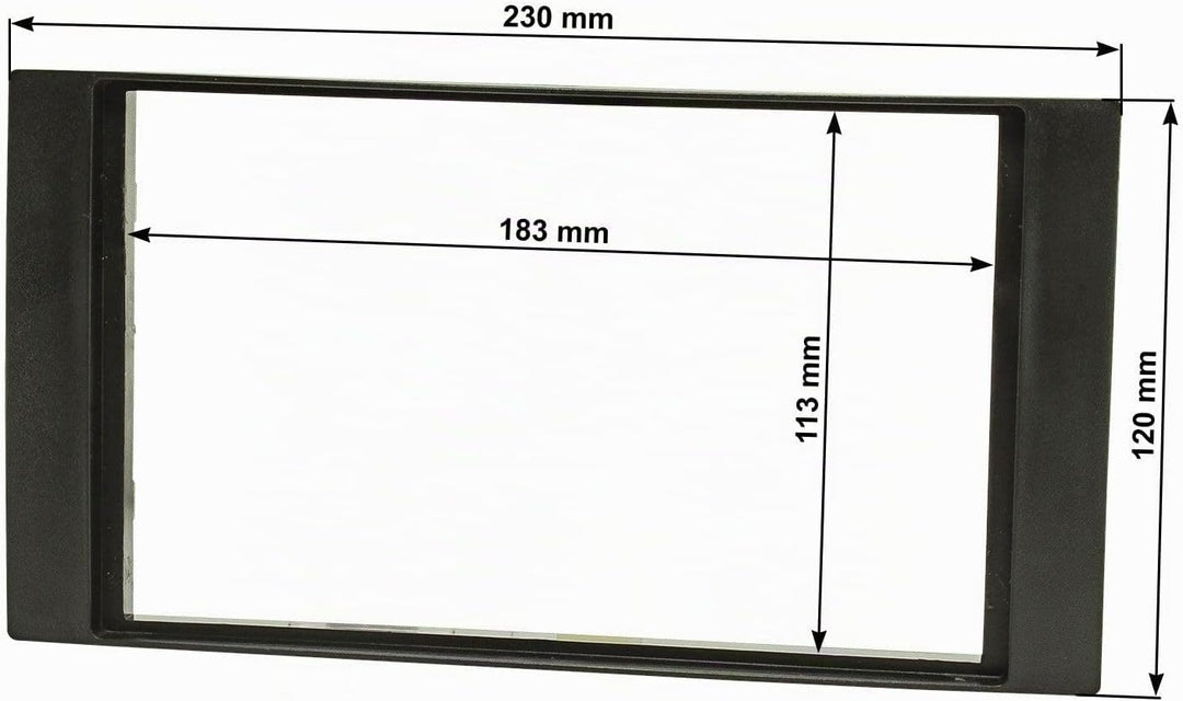 tomzz Audio 2415-069 Doppel DIN Radioblende Set kompatibel mit Ford Focus 2 Fiesta C-Max S-Max Galax