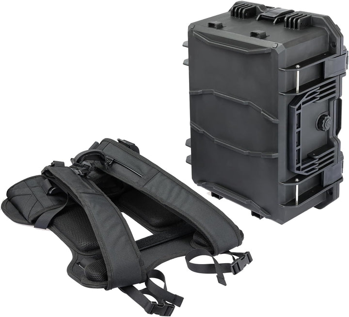 HMF 15401-02 Outdoor Kamerarucksack mit Rasterschaumstoff, Fotorucksack gross | 47,5 x 38 x 22,5 cm