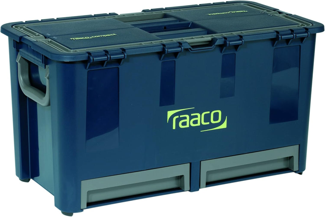 raaco 136600 Werkz-Koffer Werkzeugkoffer Compact 47, dunkelblau