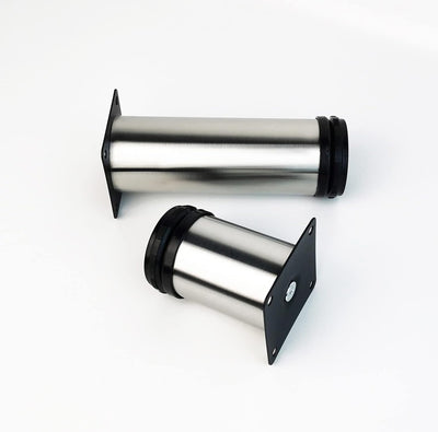 Qrity 8X Tischbeine Edelstahl, Füsse verstellbar, möbelfüsse verstellbar füsse für möbel, Beine für