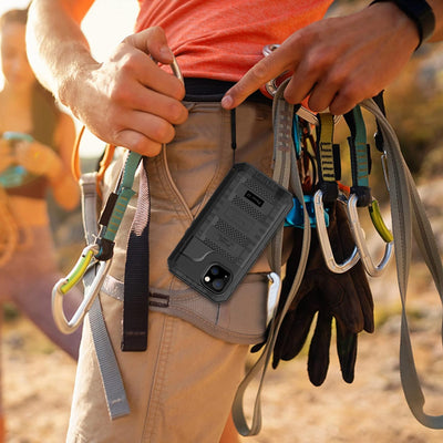 Beeasy für iPhone 13 Wasserdicht Outdoor Hülle (6,1"), Stossfest Panzerhülle Militär 360 Grad Schutz