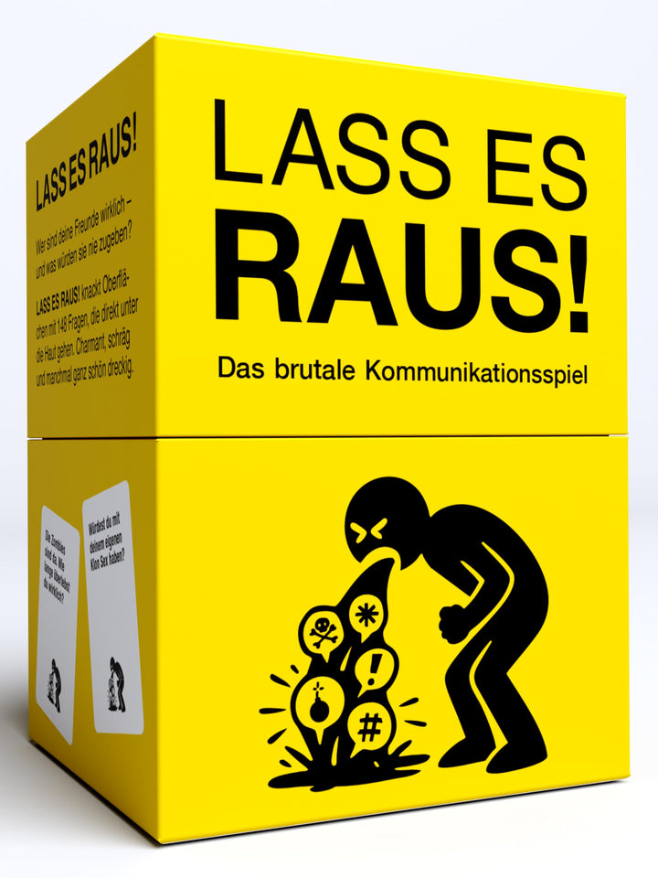 Kampf gegen das Spiessertum LASS ES RAUS! – Das brutale Kommunikationsspiel | Kennenlernspiel für Pa