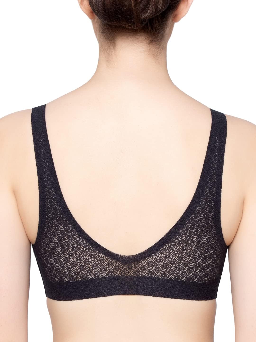 Sloggi Zero Feel Damen Bralette aus Spitze, ohne Bügel XS Schwarz, XS Schwarz