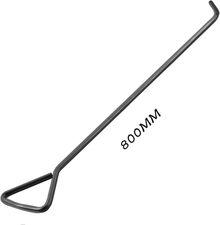 MaxAwe 2 Stk 80cm Kanaldeckelheber, Kanalhaken Schachthaken Gullihaken Schachtdeckelhaken Schachtdec