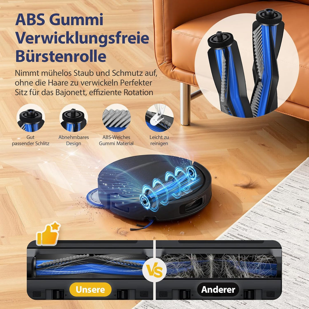 23 Stück Zubehörset für ECOVACS DEEBOT T30C Omni/ T30C Omni Gen2 Saugroboter, 2 Hauptbürste,6 Staubb