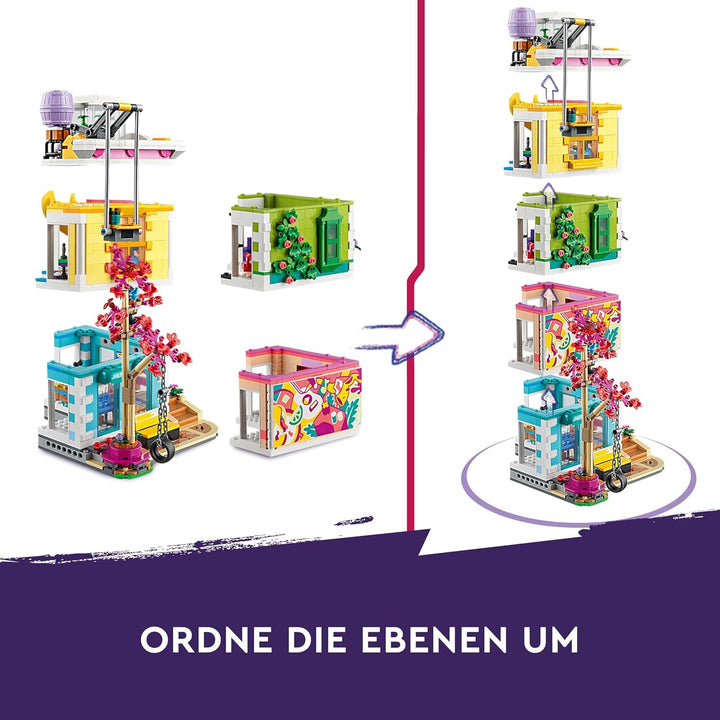 LEGO 41748 Friends Heartlake City Gemeinschaftszentrum, modular Building mit Kunst- und Aufnahmestud