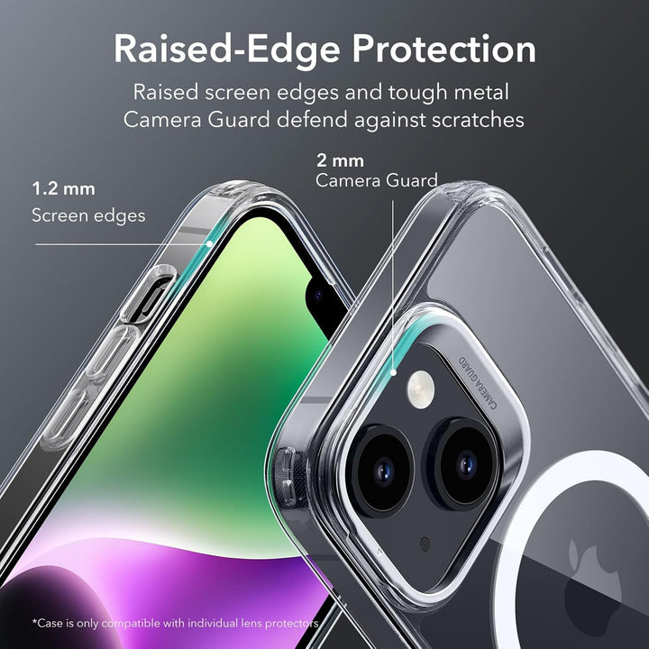 ESR für iPhone 13 Hülle und iPhone 14 Hülle, kompatibel mit MagSafe, Classic Ständer Hülle mit HaloL