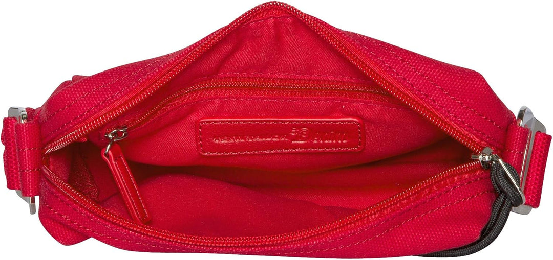Denim TOM TAILOR bags LIA Damen Umhängetasche S, dark blue, 19x6x12 Fuchsia, Fuchsia