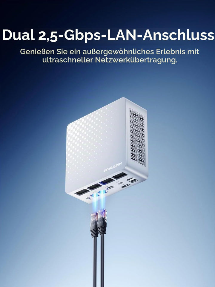 MINIS FORUM M1 Plus Mini PC, Intel Core i5-12600H Prozessor (12C/16T bis 4.5 GHz) und Intel Iris Xe