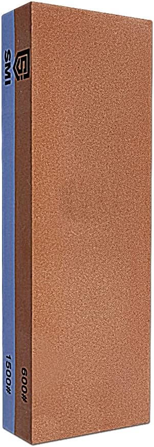 SMI - Schleifstein Schleifhilfe Wetzstein Abziehstein Schärfstein Messerschärfer Körnung 600/1500 Gr
