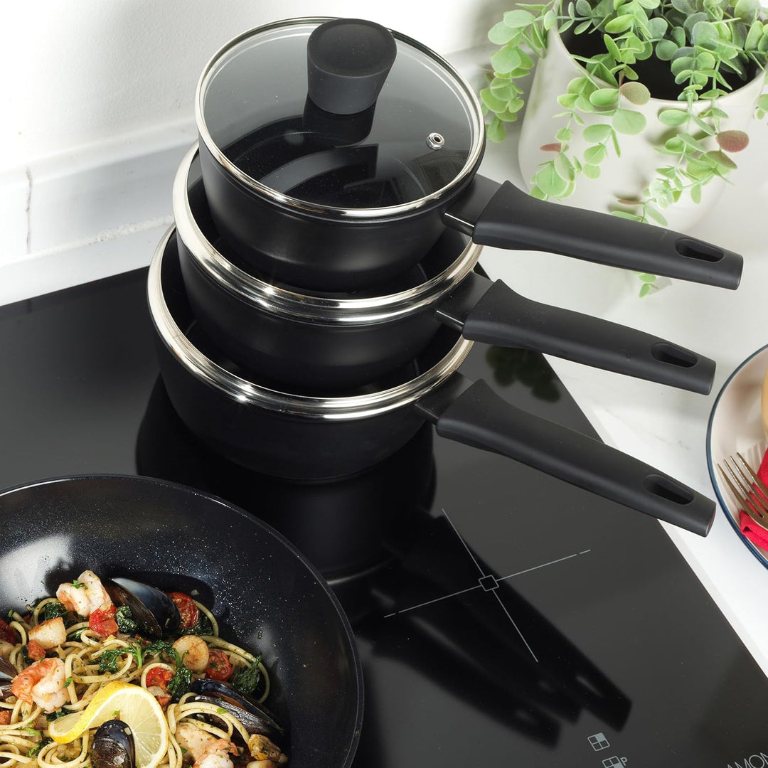 Russell Hobbs RH03258EU7 Verde Thermocollar 16 cm Kochtopf mit Deckel - gesunde keramische Antihaftb