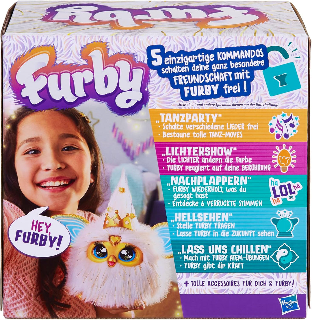 Hasbro Furby Gold Glam interaktives Plüschspielzeug