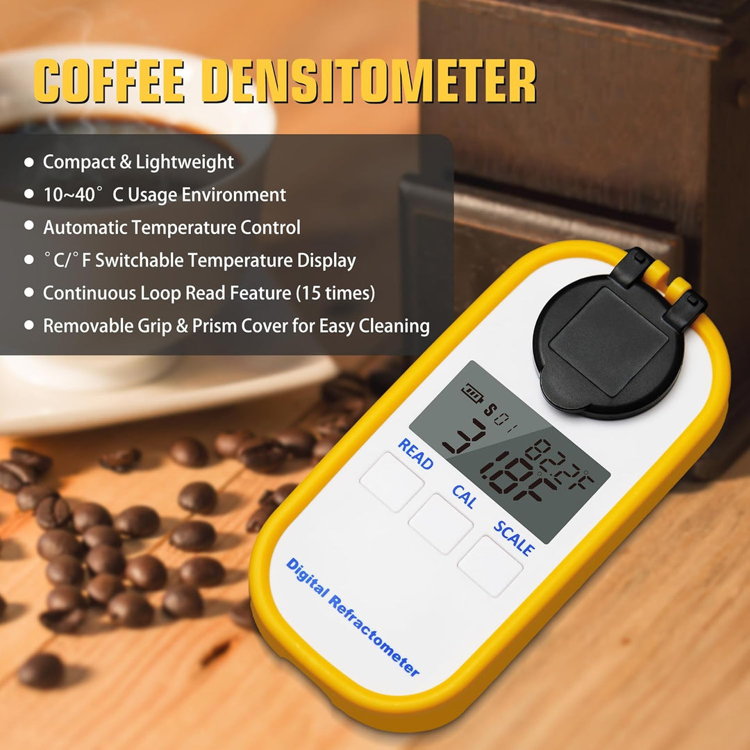 AMTAST Digitales Kaffee Refraktometer TDS-Meter Zucker Brix TDS Messgerät