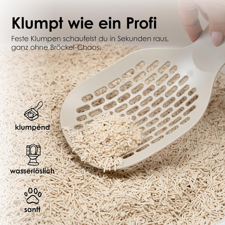 LucyBalu® TOFU Katzenstreu I Klumpendes Katzen Streu | Geruchsbindend und nachhaltig I 8er Set I 48