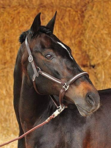 HKM 1590 Halfter Diamond, Pferdehalfter mit Synth. Diamanten, Leder, Pony VB WB Schwarz pony, Schwar