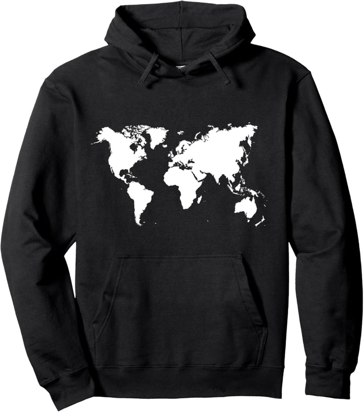 Weltkarte Pullover Hoodie