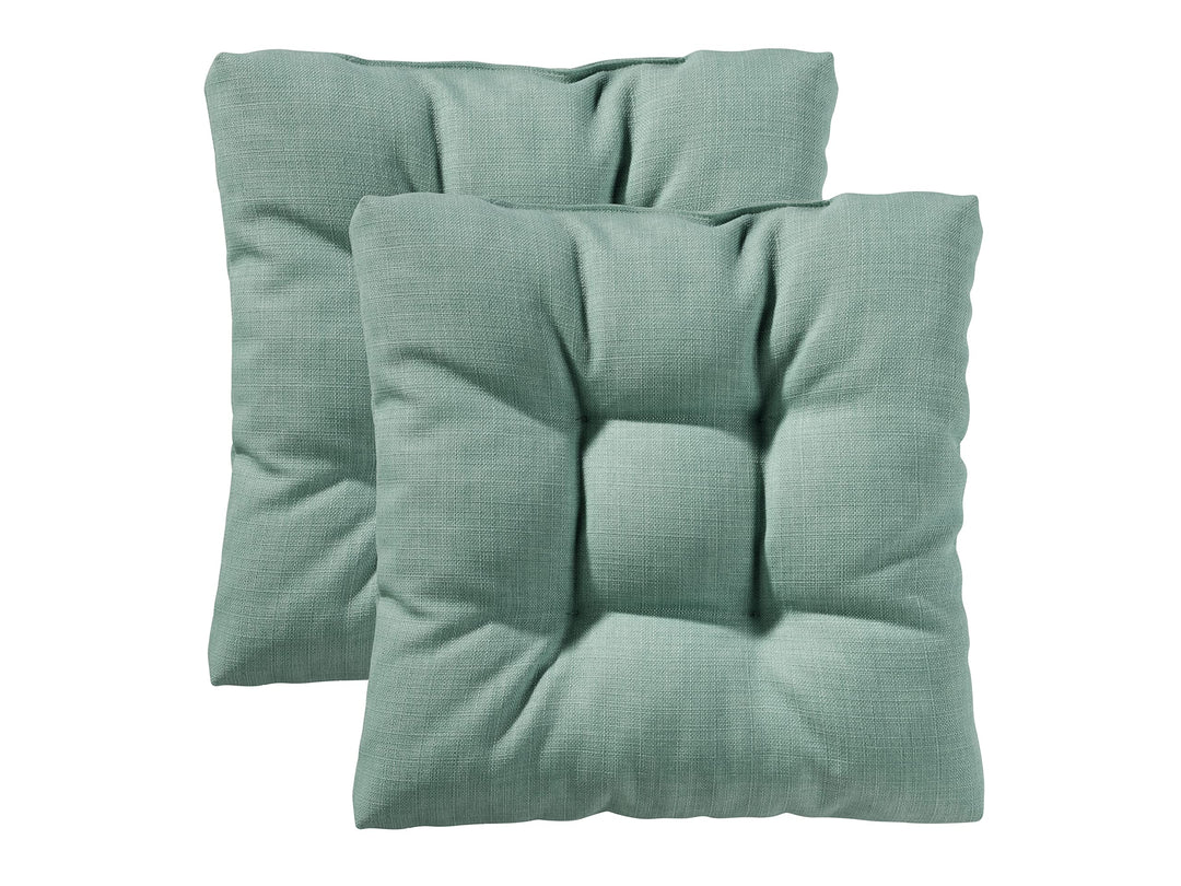 Traumnacht Cozy Stuhlkissen 2er Set 40 x 40 x 6 cm, Sitzkissen für Gartenstuhl, Küche &amp; Esszimmer, I