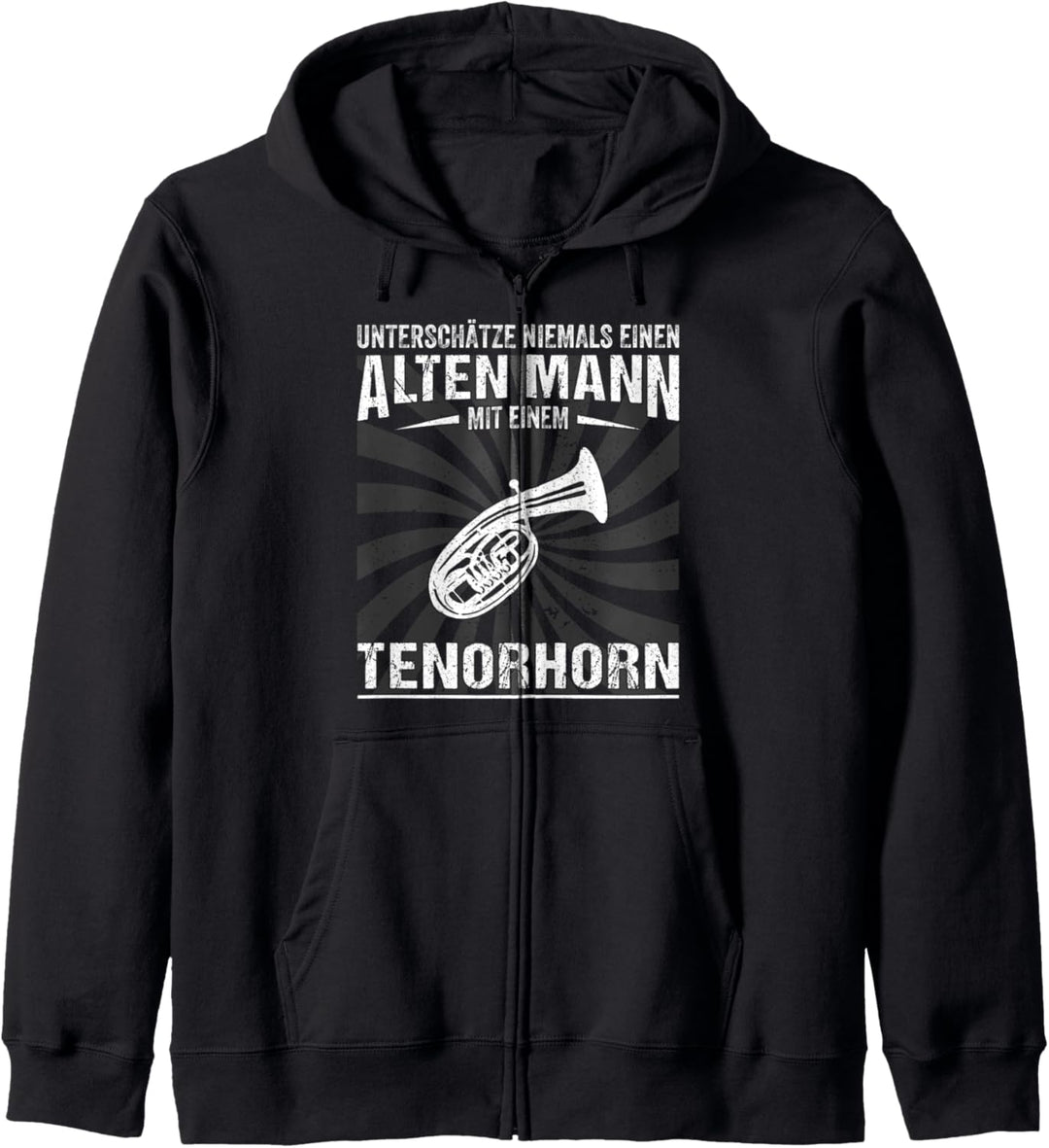 Tenorhorn Musiker - Blasinstrument Instrument Tenor Mann Kapuzenjacke