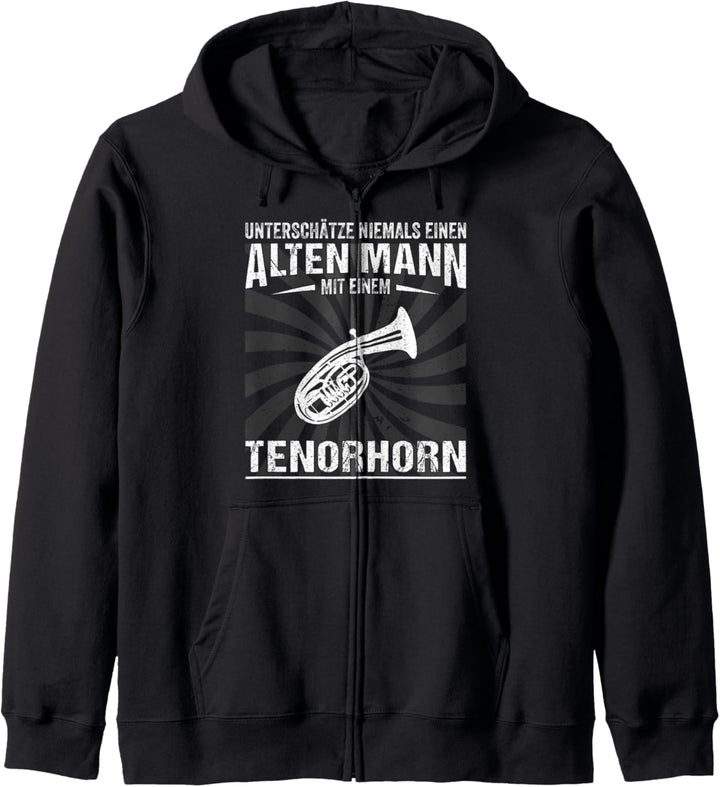 Tenorhorn Musiker - Blasinstrument Instrument Tenor Mann Kapuzenjacke
