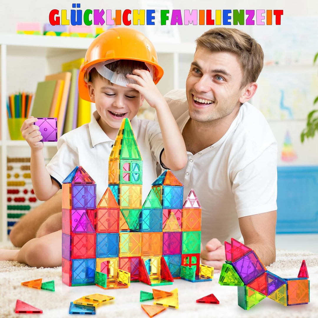 LeagoEra Magnetische Bausteine 70 Teile, Magnetspielzeug Magneten Kinder Magnetbausteine Magnet Spie