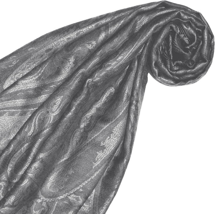 Lorenzo Cana Pashmina Damen - Schal Schaltuch jacquard gewebt 100% Seide Paisley Muster Seidenschal