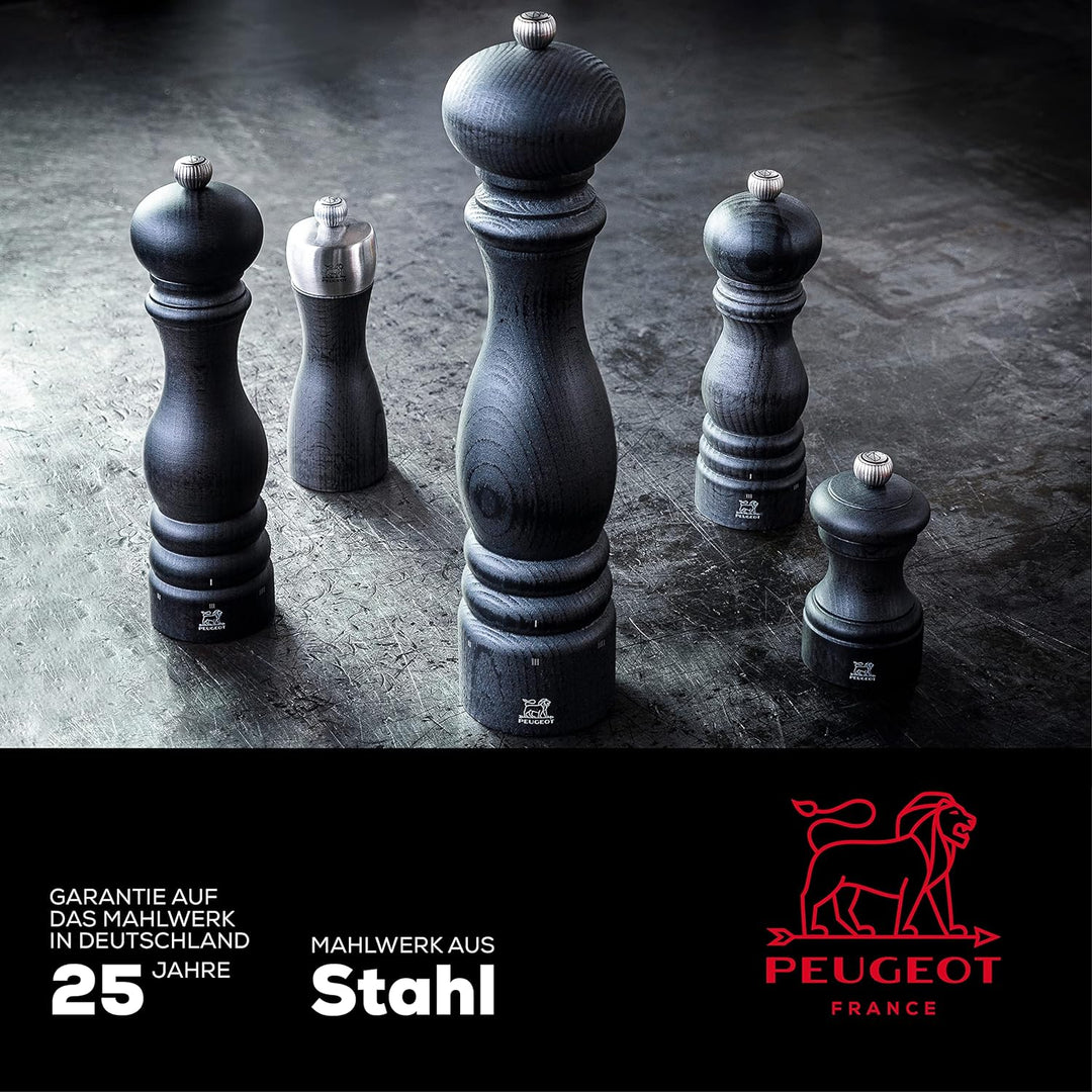 PEUGEOT - Pfeffermühle Paris u‘Select 22 cm - 6 voreingestellte Mahlgrade - Aus PEFC-zertifiziertem