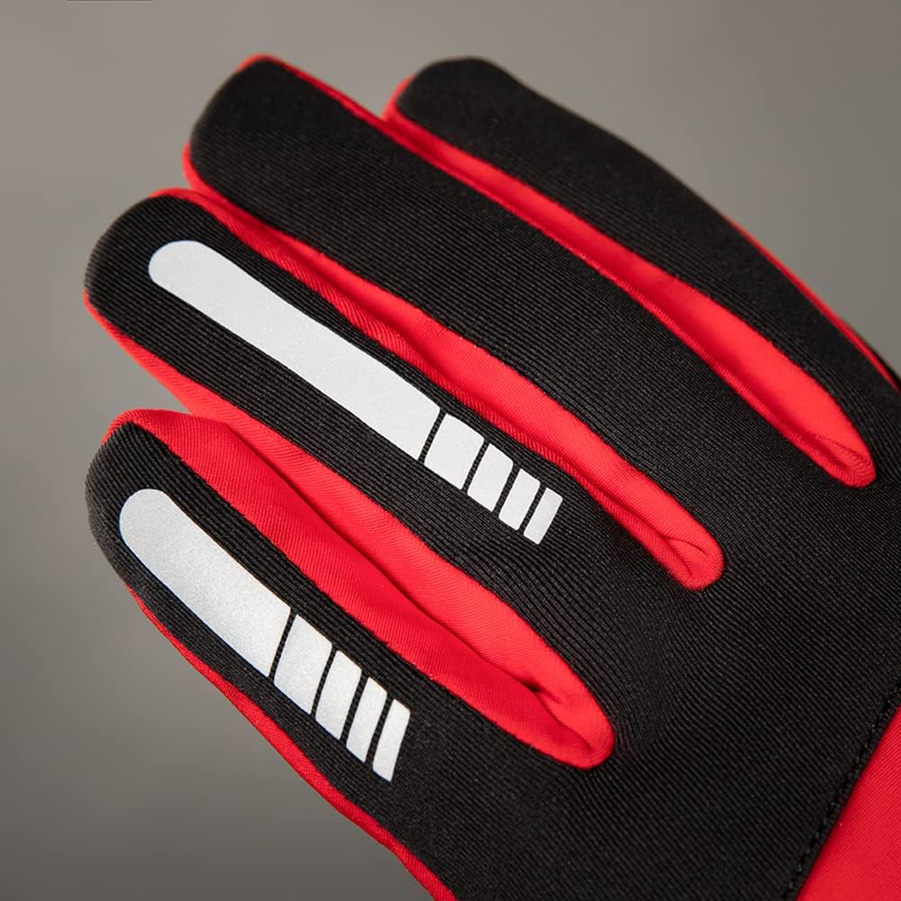 Chiba 2nd Skin Fahrrad Handschuhe lang rot/schwarz 2023 M (8), M (8)