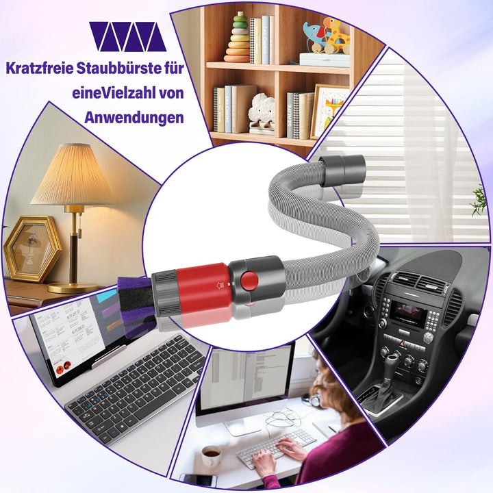 BodendüseBürste Kompatibel für Dyson V7 V8 V10 V11 V15 Staubsauger, Ersatzteil Direktantrieb Reinige