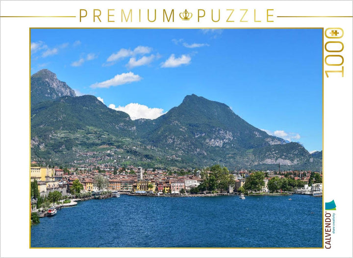 CALVENDO Puzzle Blick auf Riva del Garda 1000 Teile Lege-Grösse 64 x 48 cm Foto-Puzzle Bild von Susa