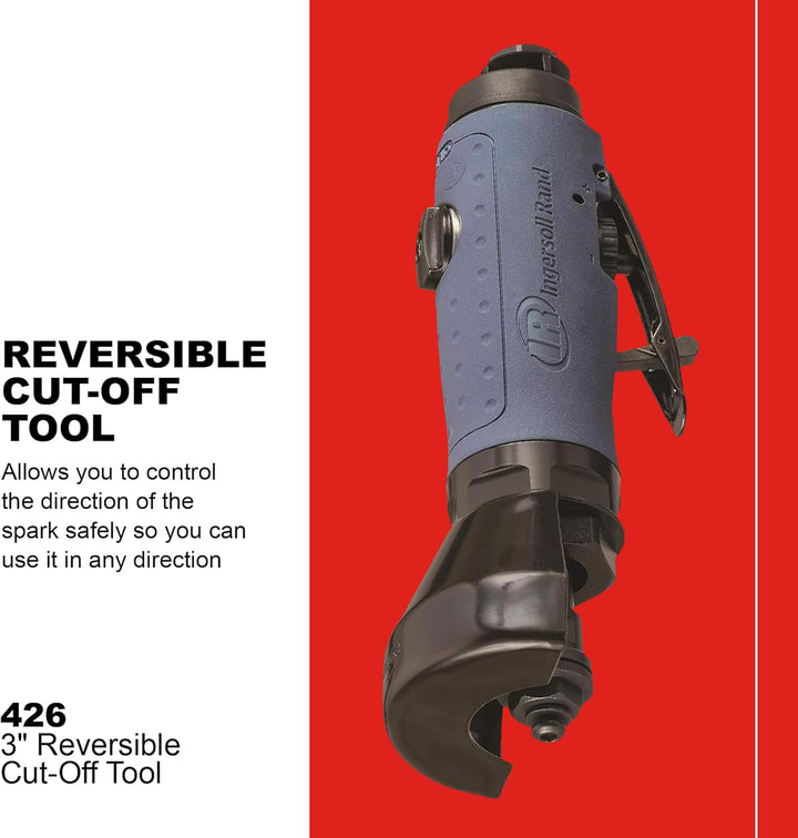 Ingersoll Rand 3" (75 mm) Schneidemaschine 426 leise und umschaltbar in beide Richtungen, Metall Sch