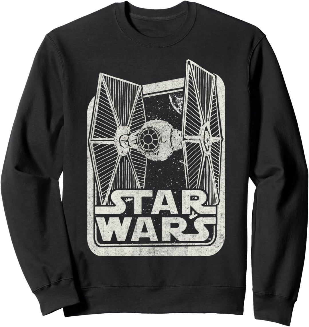 Star Wars TIE-Fighter Black & White Poster Sweatshirt