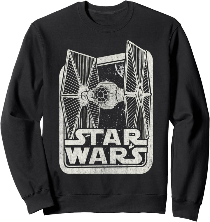 Star Wars TIE-Fighter Black & White Poster Sweatshirt