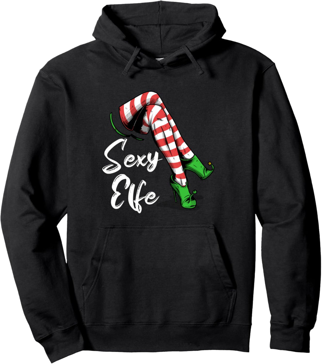 Sexy Elfe Weihnachtself Frau Weihnachten Elf Lady Pullover Hoodie