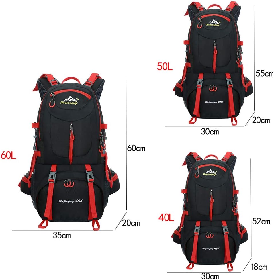 BOZEVON Outdoor Trekkingrucksacke - Reiserucksack Wanderrucksack Sport Radfahren Klettern Rucksack H