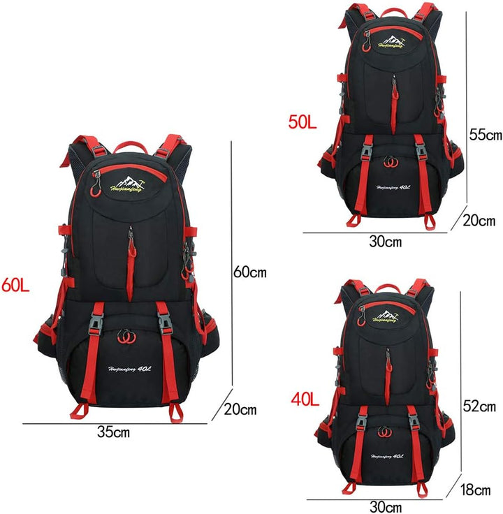 BOZEVON Outdoor Trekkingrucksacke - Reiserucksack Wanderrucksack Sport Radfahren Klettern Rucksack H