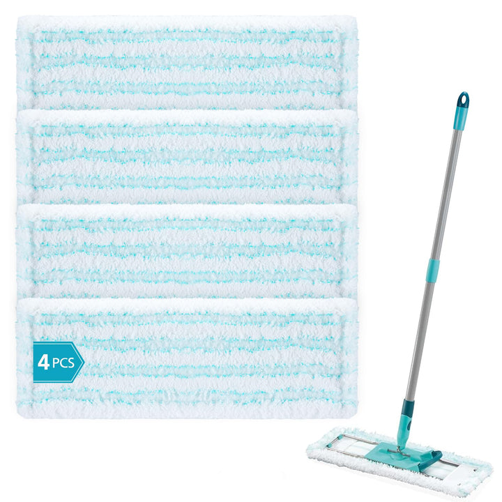 4pcs Ersatz-Wischbezüge für Leifheit Profi XL Micro Duo/Profi XL Cotton Plus , Ersatzbezug für Leifh