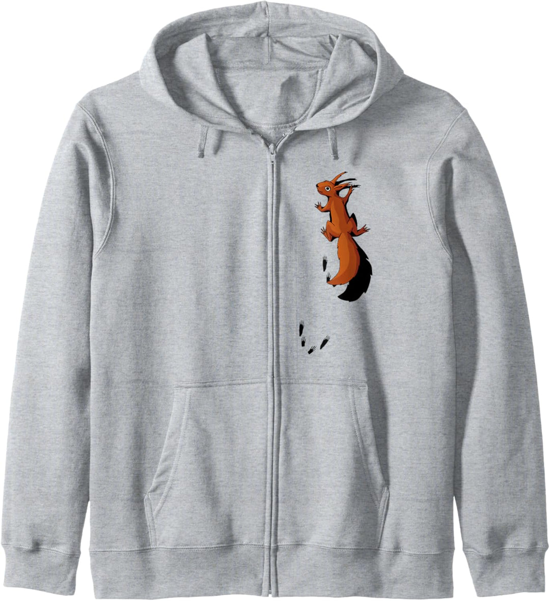 Nagetier mit Spuren | kletterndes Eichhörnchen Kapuzenjacke