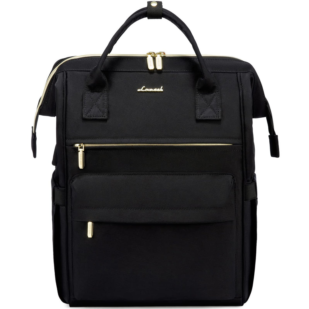 LOVEVOOK Rucksack Damen, 15,6 Zoll Laptop Arbeitstasche Schulrucksack mit USB Ladeanschluss, Wasserd